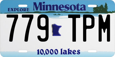 MN license plate 779TPM