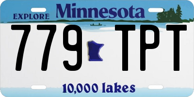 MN license plate 779TPT