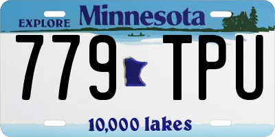 MN license plate 779TPU