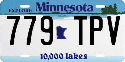 MN license plate 779TPV