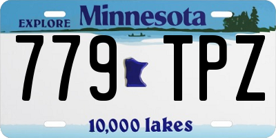 MN license plate 779TPZ