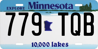 MN license plate 779TQB