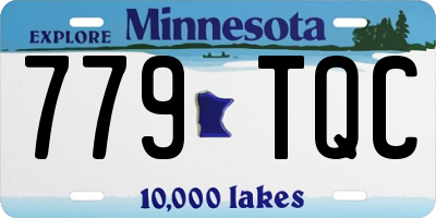 MN license plate 779TQC