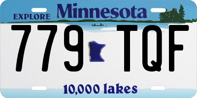 MN license plate 779TQF