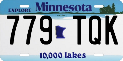 MN license plate 779TQK