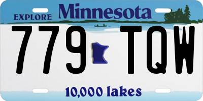 MN license plate 779TQW