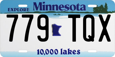 MN license plate 779TQX