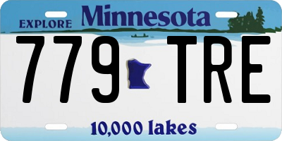 MN license plate 779TRE