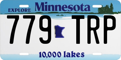 MN license plate 779TRP