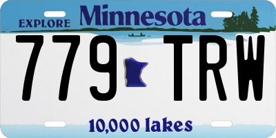 MN license plate 779TRW