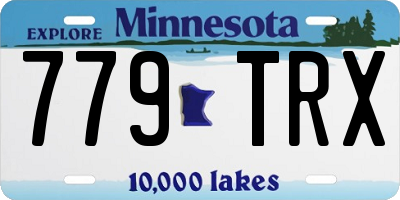 MN license plate 779TRX