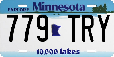 MN license plate 779TRY