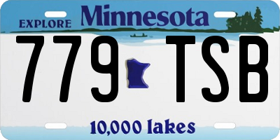 MN license plate 779TSB