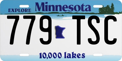 MN license plate 779TSC