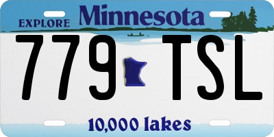 MN license plate 779TSL