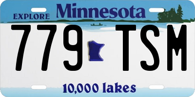 MN license plate 779TSM