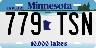 MN license plate 779TSN