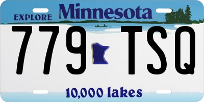 MN license plate 779TSQ