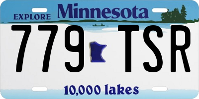 MN license plate 779TSR