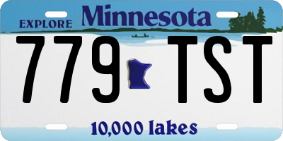 MN license plate 779TST