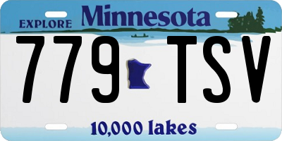 MN license plate 779TSV