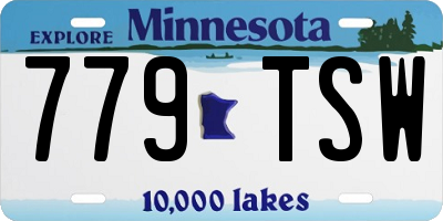 MN license plate 779TSW
