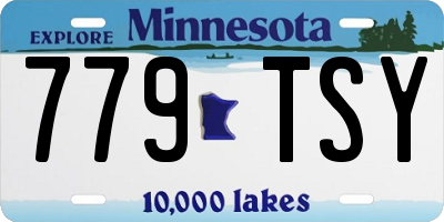 MN license plate 779TSY