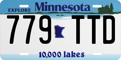MN license plate 779TTD