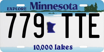 MN license plate 779TTE