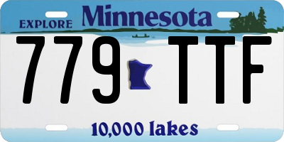 MN license plate 779TTF