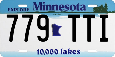 MN license plate 779TTI