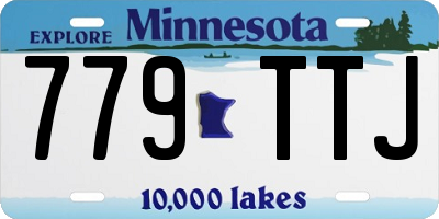 MN license plate 779TTJ