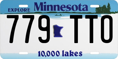 MN license plate 779TTO