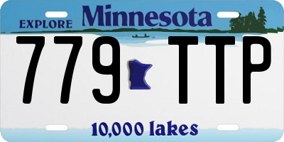 MN license plate 779TTP