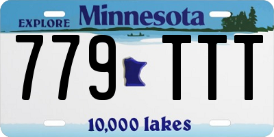 MN license plate 779TTT
