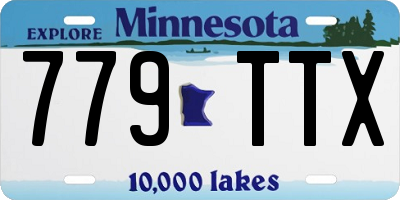MN license plate 779TTX