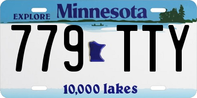 MN license plate 779TTY