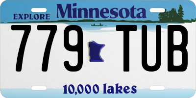 MN license plate 779TUB