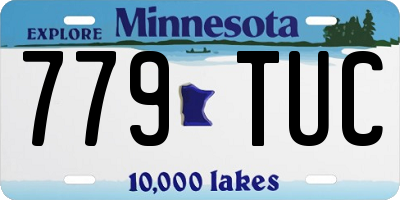 MN license plate 779TUC