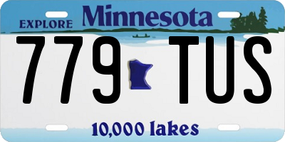 MN license plate 779TUS