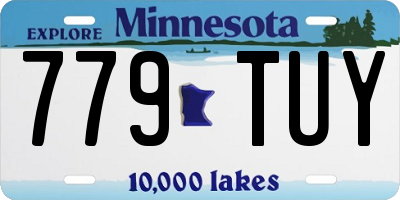 MN license plate 779TUY