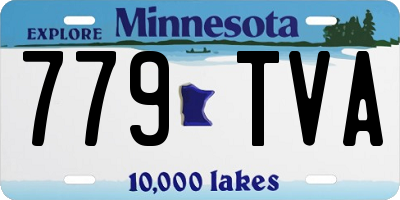 MN license plate 779TVA