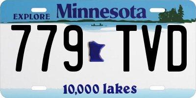 MN license plate 779TVD