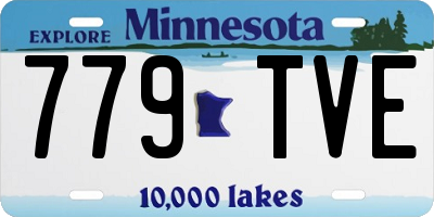 MN license plate 779TVE