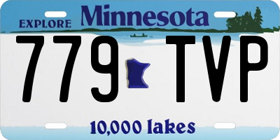 MN license plate 779TVP