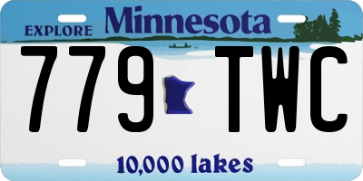 MN license plate 779TWC