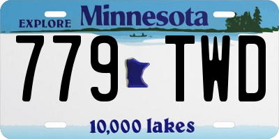 MN license plate 779TWD