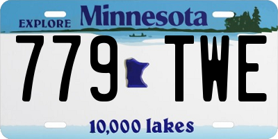 MN license plate 779TWE