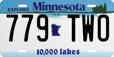 MN license plate 779TWO
