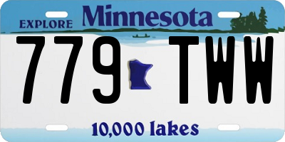 MN license plate 779TWW